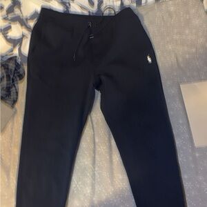 Polo Black Jogger Pants with Logo